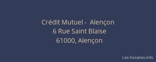 Crédit Mutuel -  Alençon