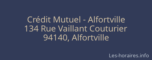 Crédit Mutuel - Alfortville
