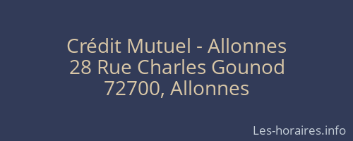 Crédit Mutuel - Allonnes