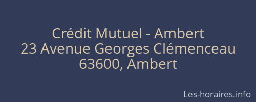 Crédit Mutuel - Ambert