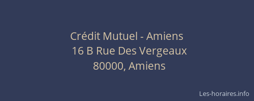 Crédit Mutuel - Amiens