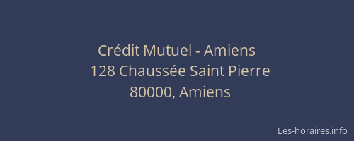 Crédit Mutuel - Amiens