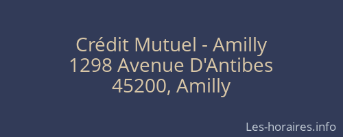 Crédit Mutuel - Amilly