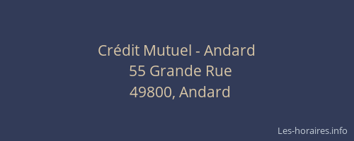 Crédit Mutuel - Andard