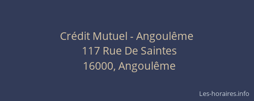 Crédit Mutuel - Angoulême