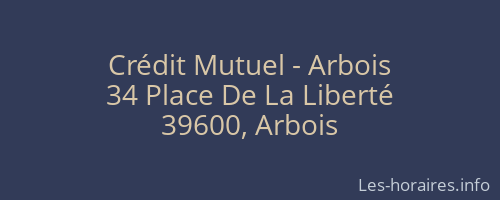Crédit Mutuel - Arbois