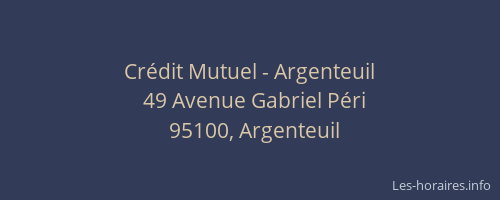 Crédit Mutuel - Argenteuil