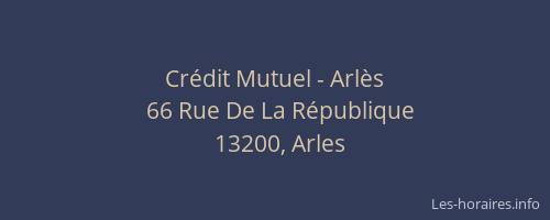 Crédit Mutuel - Arlès