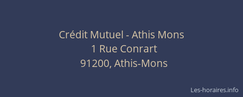 Crédit Mutuel - Athis Mons