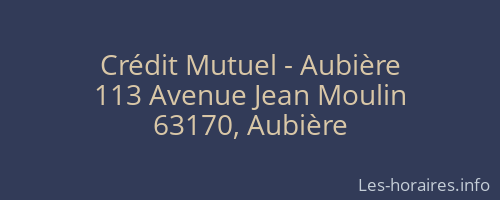 Crédit Mutuel - Aubière