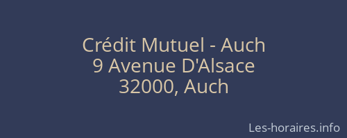 Crédit Mutuel - Auch