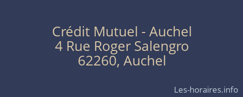 Crédit Mutuel - Auchel