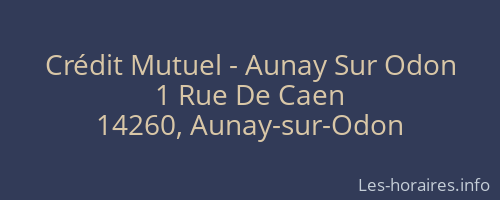 Crédit Mutuel - Aunay Sur Odon