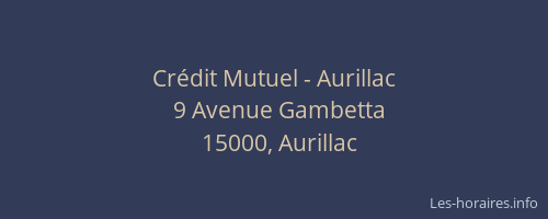 Crédit Mutuel - Aurillac