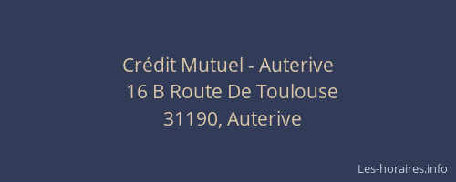 Crédit Mutuel - Auterive
