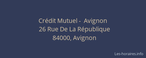Crédit Mutuel -  Avignon