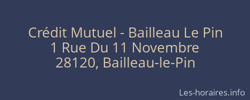 Crédit Mutuel - Bailleau Le Pin