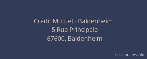 Crédit Mutuel - Baldenheim