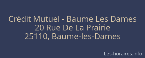 Crédit Mutuel - Baume Les Dames
