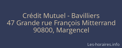 Crédit Mutuel - Bavilliers
