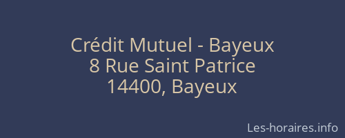 Crédit Mutuel - Bayeux