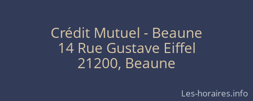 Crédit Mutuel - Beaune