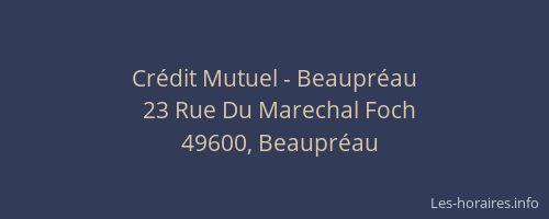 Crédit Mutuel - Beaupréau