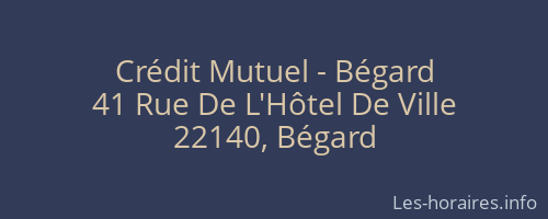 Crédit Mutuel - Bégard