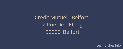 Crédit Mutuel - Belfort