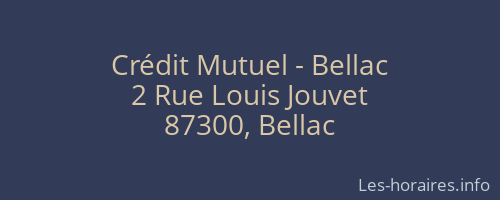 Crédit Mutuel - Bellac