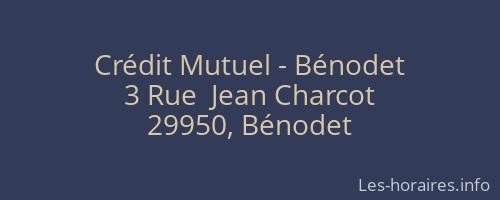 Crédit Mutuel - Bénodet