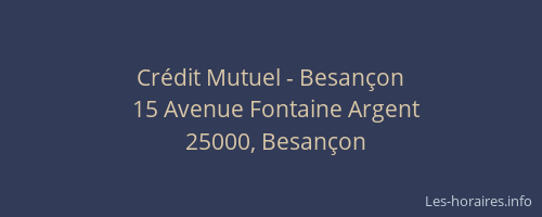 Crédit Mutuel - Besançon