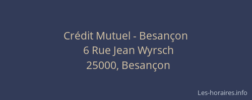 Crédit Mutuel - Besançon