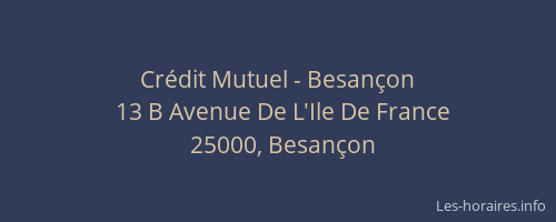 Crédit Mutuel - Besançon
