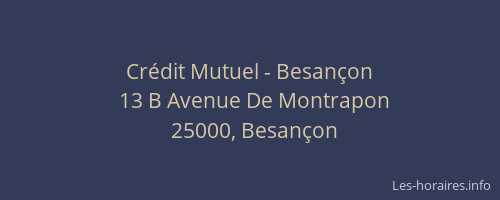 Crédit Mutuel - Besançon
