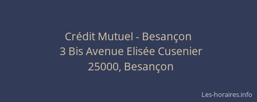 Crédit Mutuel - Besançon