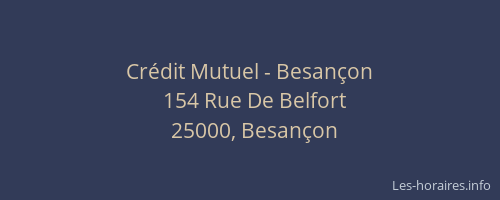 Crédit Mutuel - Besançon