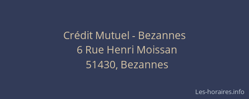 Crédit Mutuel - Bezannes