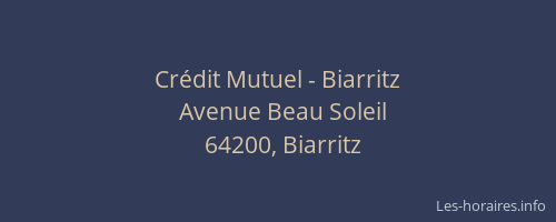 Crédit Mutuel - Biarritz
