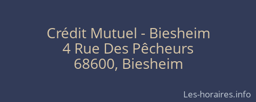 Crédit Mutuel - Biesheim