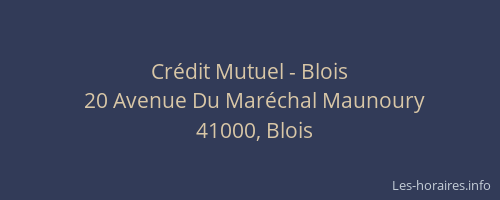 Crédit Mutuel - Blois