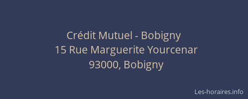 Crédit Mutuel - Bobigny