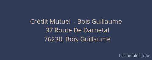 Crédit Mutuel  - Bois Guillaume