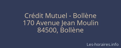Crédit Mutuel - Bollène