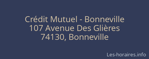 Crédit Mutuel - Bonneville