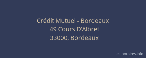 Crédit Mutuel - Bordeaux