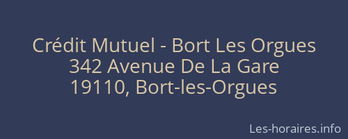 Crédit Mutuel - Bort Les Orgues