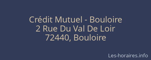 Crédit Mutuel - Bouloire