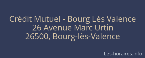 Crédit Mutuel - Bourg Lès Valence