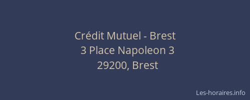 Crédit Mutuel - Brest